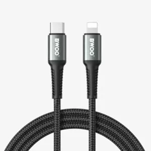USB-C na Lightning alu kabel za brzo punjenje PD 27W-pleteni 1m Max BWOO